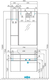 Акватон Шкаф подвесной Мишель 23 дуб эндгрейн/белый – фотография-5